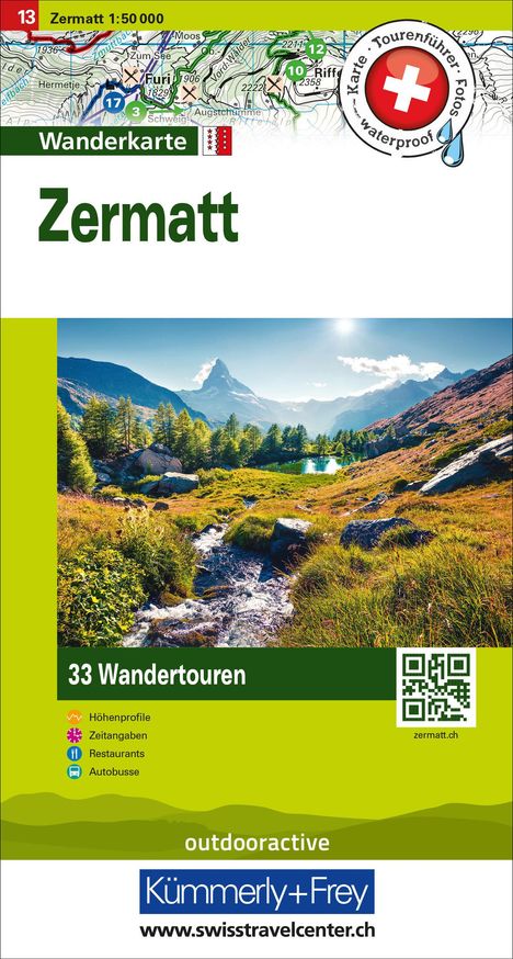 Zermatt Nr. 13 Touren-Wanderkarte 1:50 000, Karten