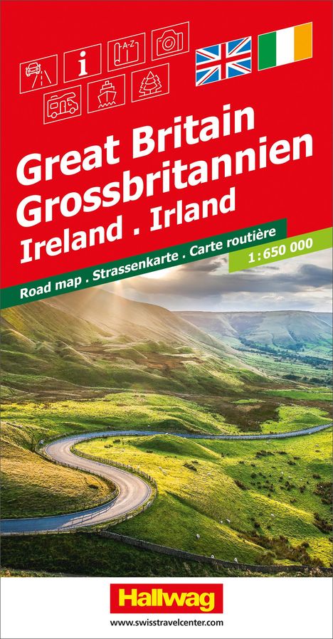 Grossbritannien, Irland, Strassenkarte 1:650'000, Karten