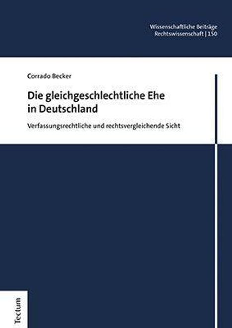 Corrado Becker: Becker, C: gleichgeschlechtliche Ehe in Deutschland, Buch