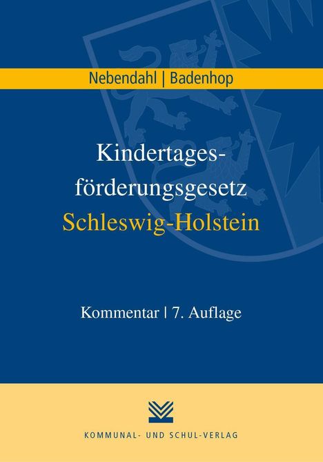 Mathias Nebendahl: Kindertagesförderungsgesetz Schleswig-Holstein, Buch