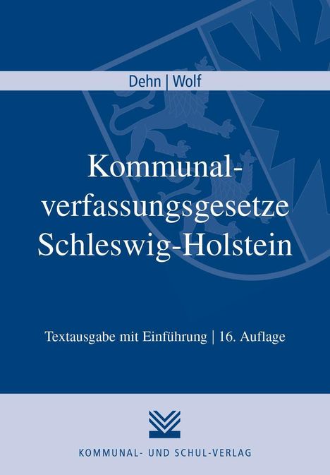 Kommunalverfassungsgesetze Schleswig-Holstein, Buch