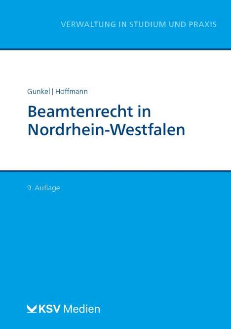Alfons Gunkel: Beamtenrecht in Nordrhein-Westfalen, Buch