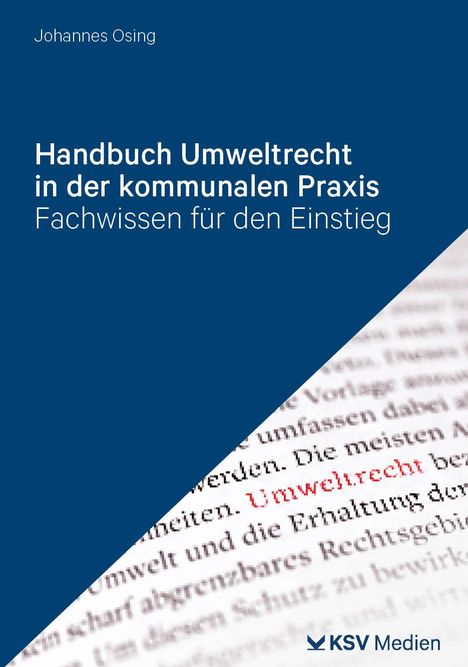 Johannes Osing: Handbuch Umweltrecht in der kommunalen Praxis, Buch