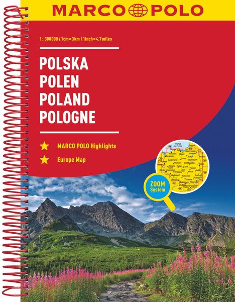 MARCO POLO ReiseAtlas Polen 1:300 000, Buch