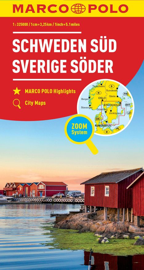 MARCO POLO Regiokarte S Schweden Süd 1:325 000, Karten