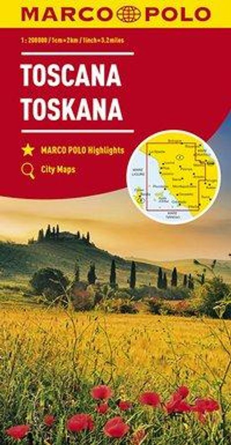 MARCO POLO Karte Italien 7 Toskana, Karten