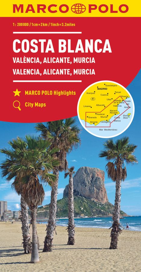 MARCO POLO Regionalkarte Costa Blanca 1:200.000, Buch