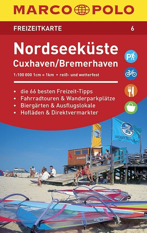 MARCO POLO Freizeitkarte 6 Nordseeküste, Cuxhaven 1:110 000, Karten