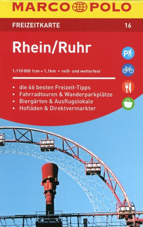 MARCO POLO Freizeitkarte 16 Rhein, Ruhr 1 : 100 000, Diverse