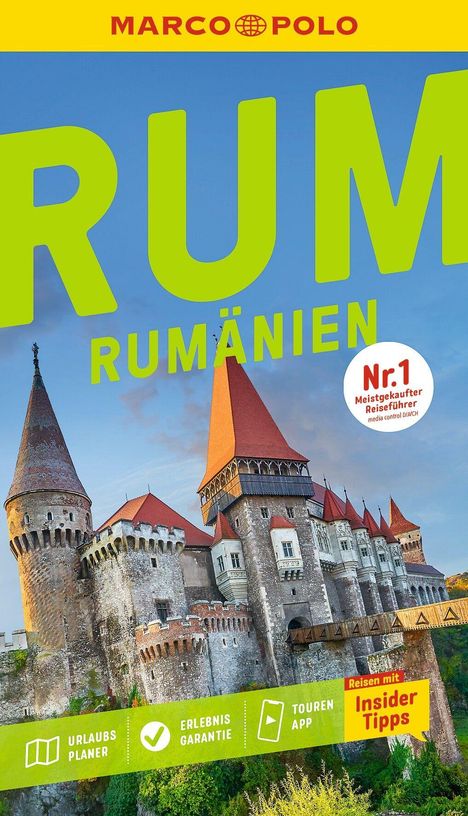 "Rumänien", "Nr. 1 Meistgekaufter Reiseführer", "Urlaubsplaner", "Erlebnisgarantie", "Touren App", "Insider Tipps". Gebäude mit Türmen.