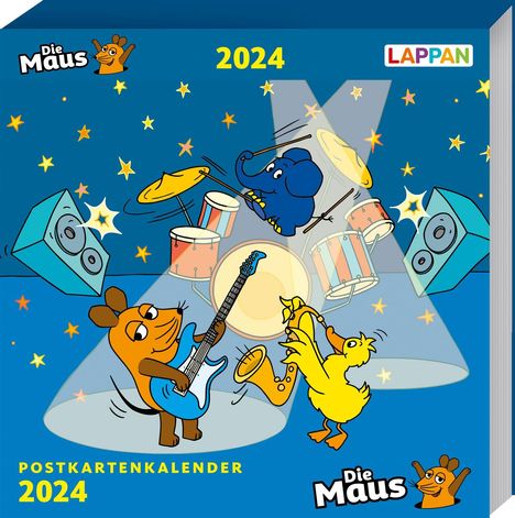 Lappan: Lappan: Kalender mit der Maus - Postkartenkalender 2024, Kalender