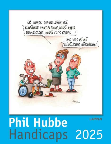 Phil Hubbe: Handicaps 2025: Monatskalender für die Wand, Kalender