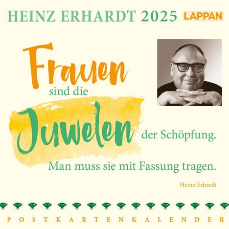 Heinz Erhardt (1909-1979): Heinz Erhardt: Postkartenkalender 2025, Kalender