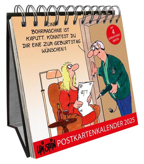 Uli Stein: Uli Stein Postkartenkalender 2025, Kalender