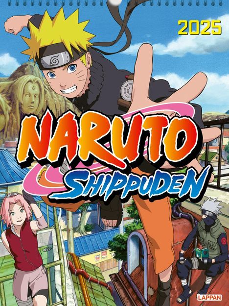 Naruto Shippuden Posterkalender 2025, Kalender