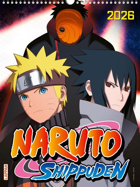 Naruto Shippuden Posterkalender 2026, Kalender