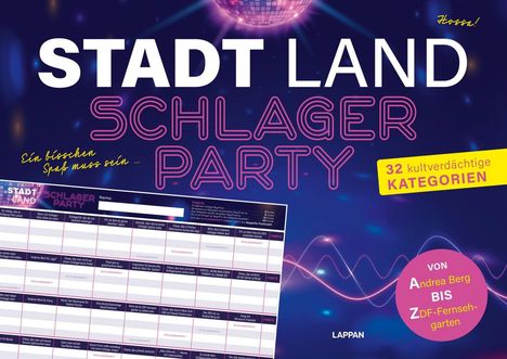 Stadt, Land, Schlagerparty, Buch