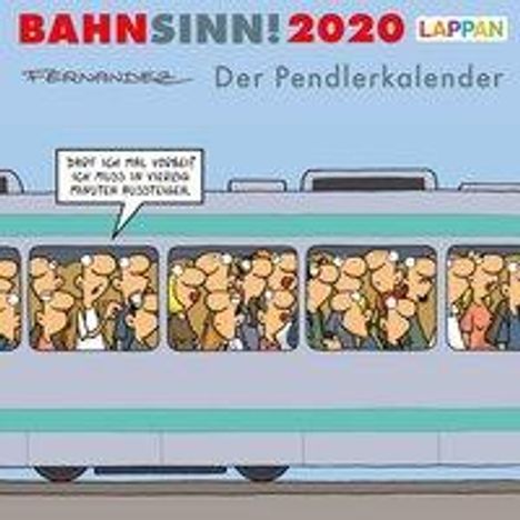 Miguel Fernandez: Bahnsinn! Der Pendlerkalender 2020 - Postkartenkalender, Diverse