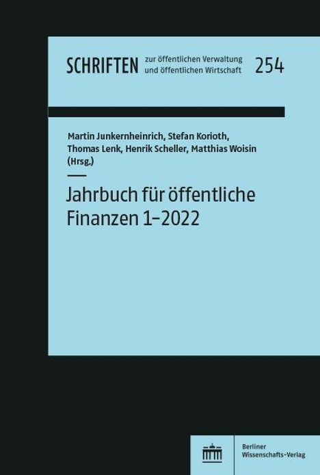 Jahrbuch für öffentliche Finanzen 1-2022, Buch