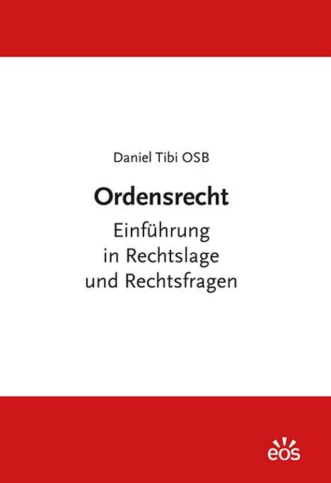 Daniel Tibi: Ordensrecht, Buch