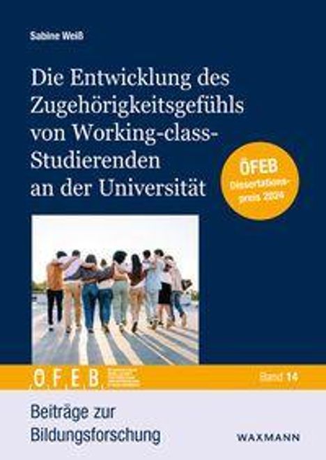 Titel: "Die Entwicklung des Zugehörigkeitsgefühls von Working-class-Studierenden an der Universität". Darunter Menschen gemeinsam.