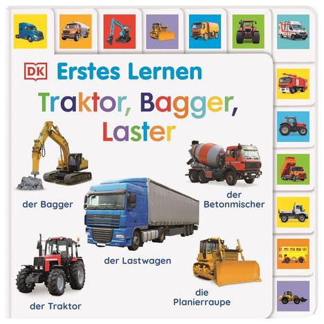 Erstes Lernen. Traktor, Bagger, Laster, Buch