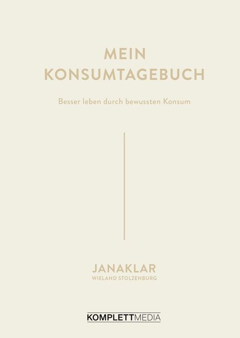 Jana Kaspar: Mein Konsumtagebuch, Buch