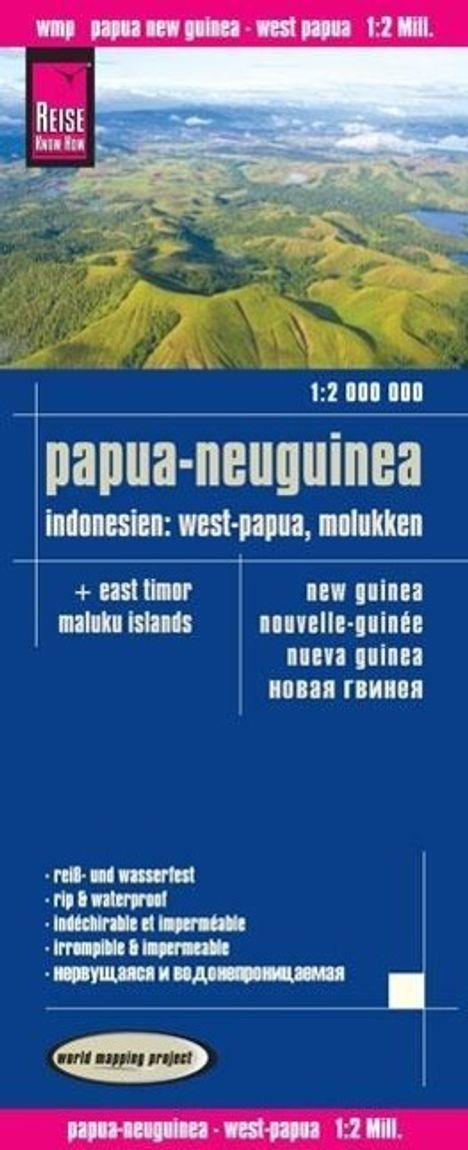 Reise Know-How Landkarte Papua-Neuguinea, Indonesien: West-Papua, Molukken (1:2.000.000), Karten