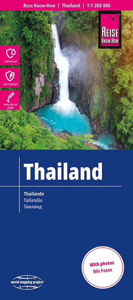 Reise Know-How Landkarte Thailand 1 : 1.200.000, Karten