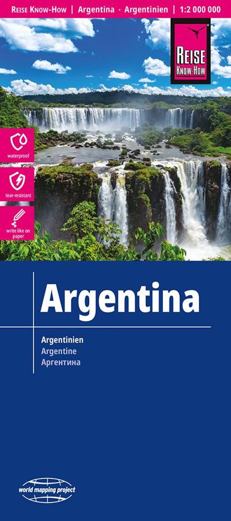 Reise Know-How Landkarte Argentinien / Argentina (1:2.000.000), Karten