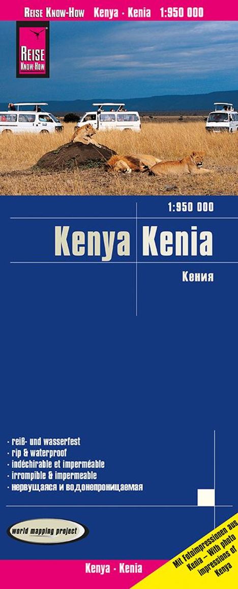 Reise Know-How Landkarte Kenia / Kenya (1:950.000), Karten