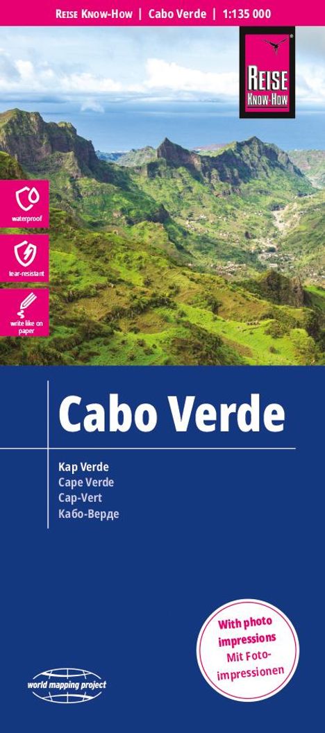 Reise Know-How Landkarte Cabo Verde 1:135.000, Karten