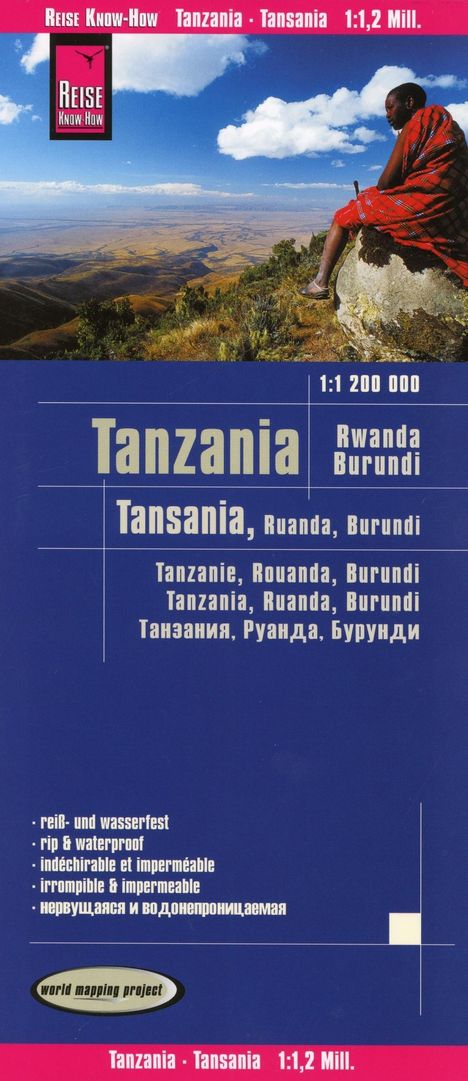 Reise Know-How Landkarte Tansania, Ruanda, Burundi (1:1.200.000), Karten