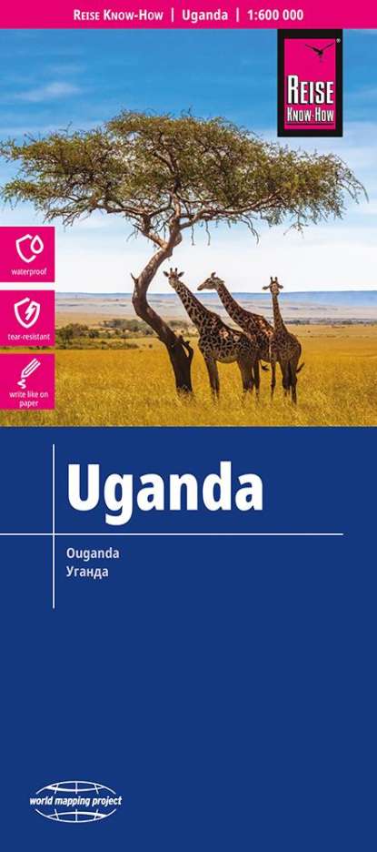 Reise Know-How Landkarte Uganda (1:600.000), Karten