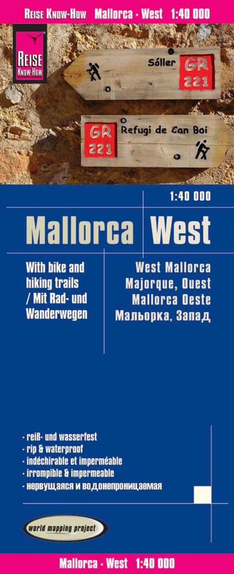 Reise Know-How Verlag Peter Rump: Reise Know-How Rad- und Wanderkarte Mallorca West (1:40.000), Karten