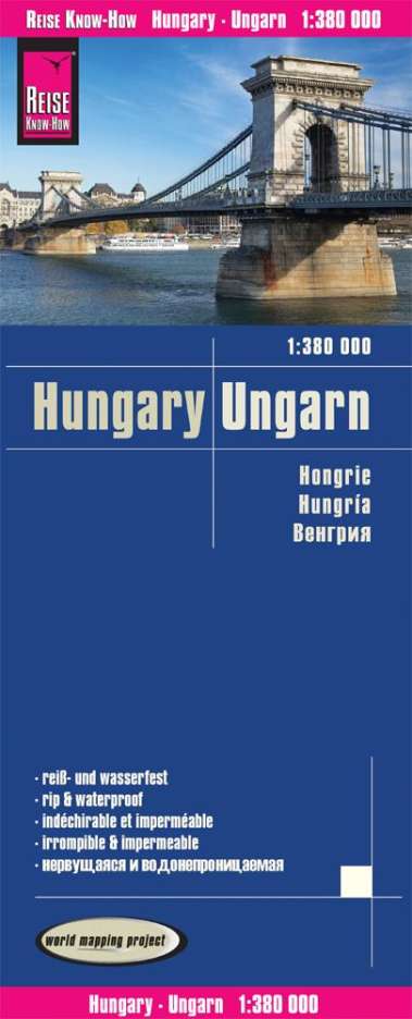Reise Know-How Verlag Peter Rump: Reise Know-How Landkarte Ungarn / Hungary (1:380.000), Karten