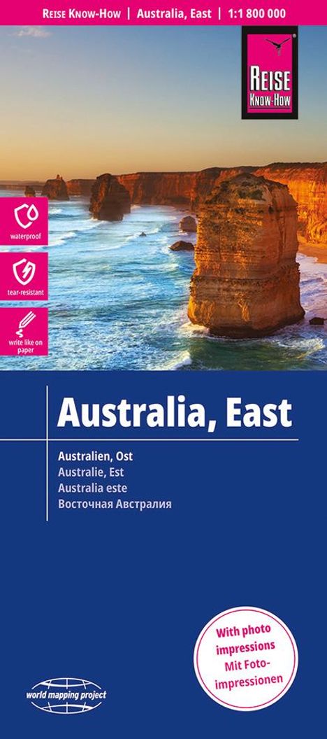 Reise Know-How Landkarte Australien, Ost / Australia, East (1:1.800.000), Karten