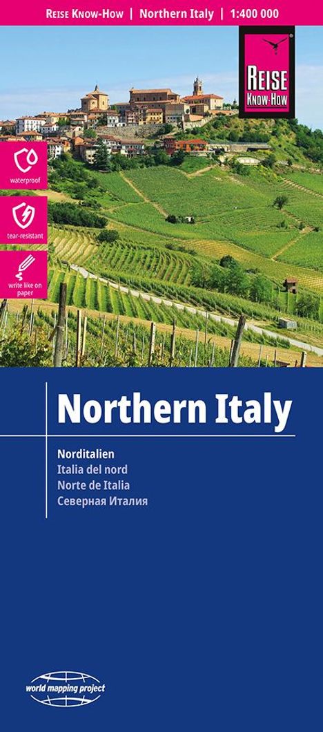 Reise Know-How Landkarte Italien, Nord / Northern Italy (1:400.000), Karten