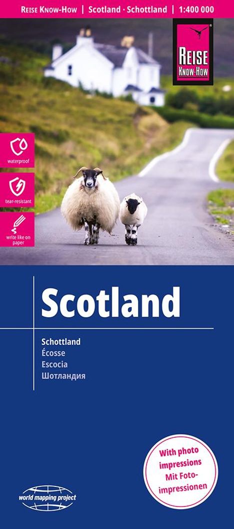 Reise Know-How Landkarte Schottland / Scotland (1:400.000), Karten