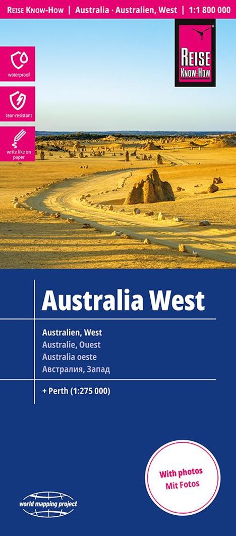 Reise Know-How Australien, West / Australia, West (1:1.800.000), Karten