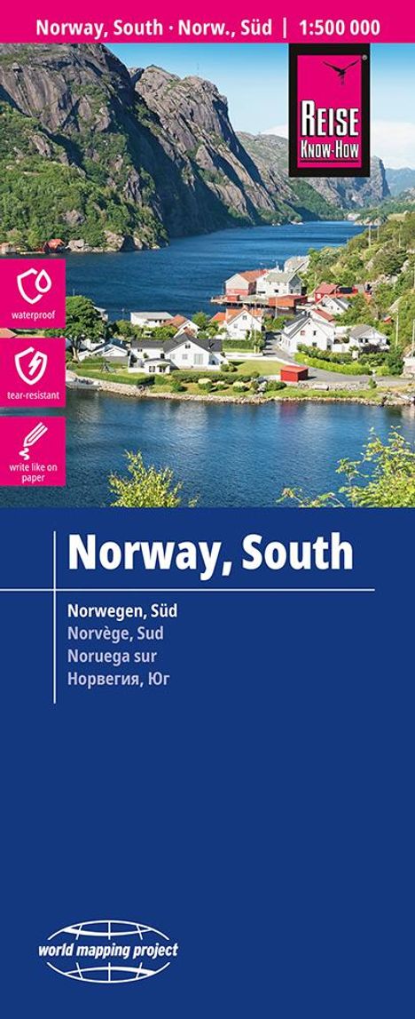 Reise Know-How Landkarte Norwegen, Süd / Norway, South (1:500.000), Karten