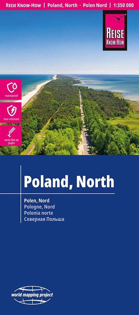 Reise Know-How Landkarte Polen, Nord / Poland, North (1:350.000), Karten