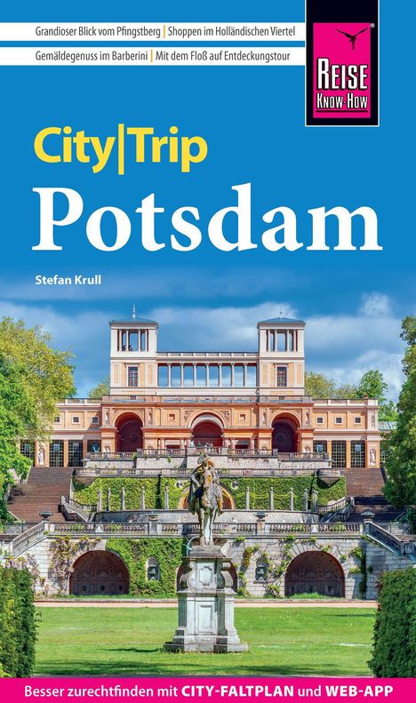 Reiseführer-Titel: "City|Trip Potsdam", darunter ein großes Gebäude mit mehreren Etagen und Türmen.