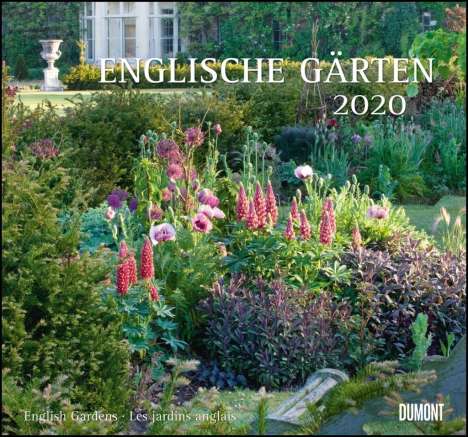 Englische Gärten 2020 - DUMONT Garten-Kalender - mit allen wichtigen Feiertagen - Format 38,0 x 35,5 cm, Diverse