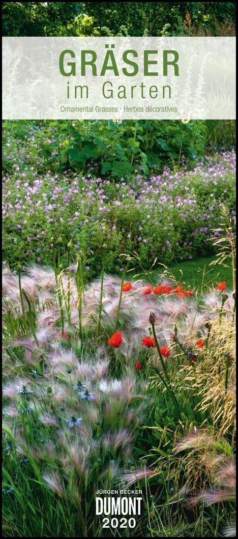 Gräser im Garten 2020 - DUMONT Wandkalender - Garten-Kalender - Hochformat 30,0 x 68,5 cm, Diverse
