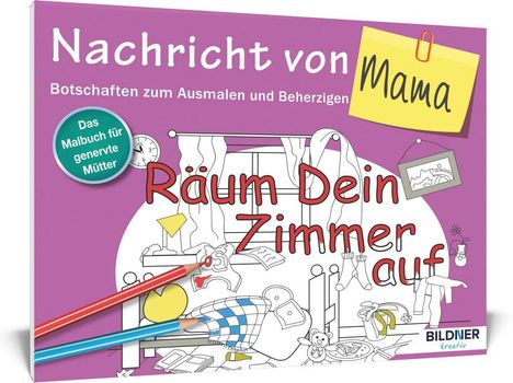 Das Malbuch für Erwachsene: Nachricht von Mama!, Buch