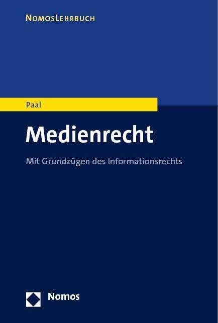 Boris P. Paal: Medienrecht, Buch