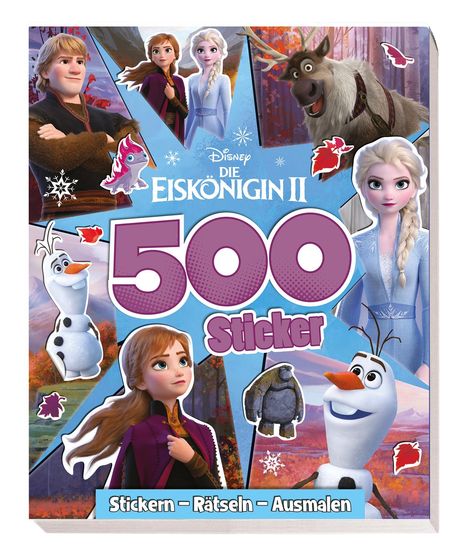 Panini: Disney Die Eiskönigin 2: 500 Sticker - Stickern - Rätseln - Ausmalen, Buch