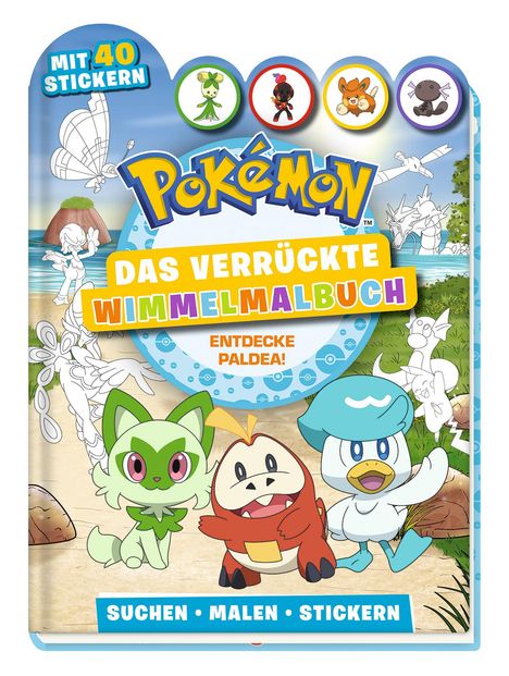 Pokémon: Das verrückte Wimmelmalbuch - Entdecke Paldea!, Buch