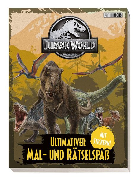 Jurassic World: Ultimativer Mal- und Stickerspaß, Buch